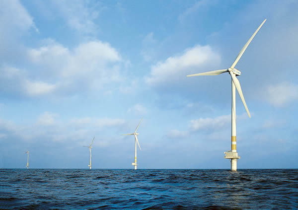 Off shore wind facility near Sweden